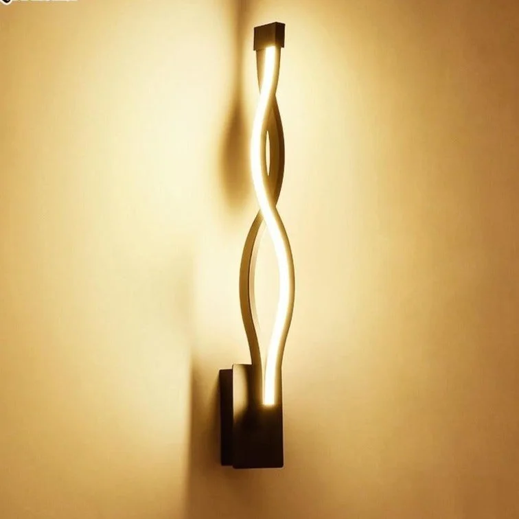 Modern Minimalist Wall Lamps Living Room Bedroom Bedside 16W LED Sconce black white Lamp Aisle Lighting decoration