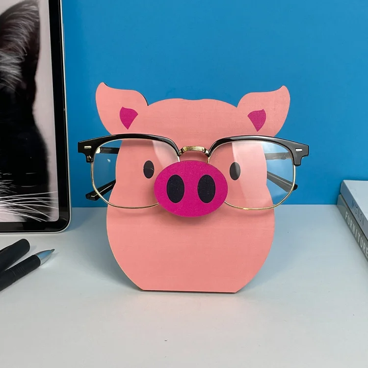 Glasses Holder Stand Gift - Pig[Bella]