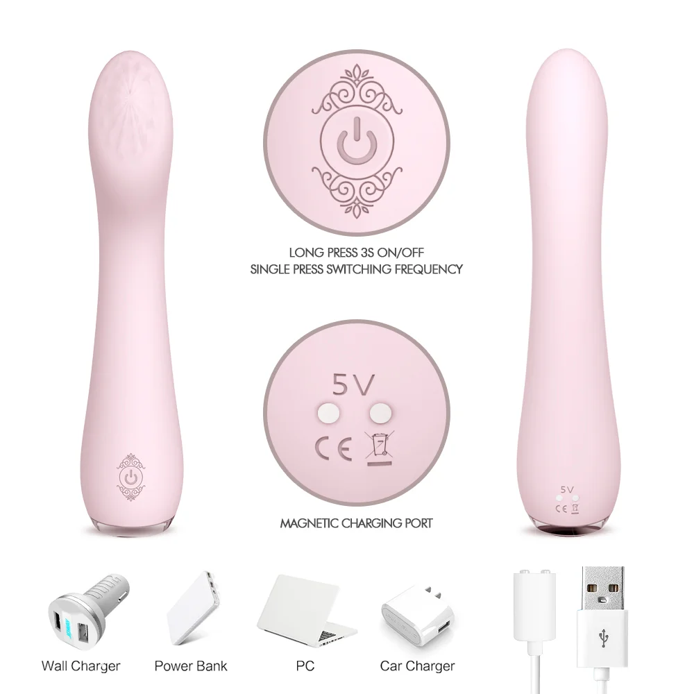 Vibrating Stick Mini Female Masturbation Pink