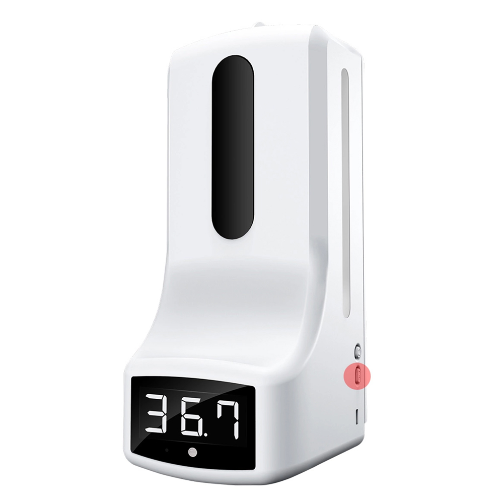 2 in 1 Wall Mount Infrared 1L Hand Sanitizer Dispenser Forehead Thermometer, 501 Original
2 in 1 Wall Mount Infrared 1L Hand Sanitizer Dispenser Forehead Thermometer, 501 Original