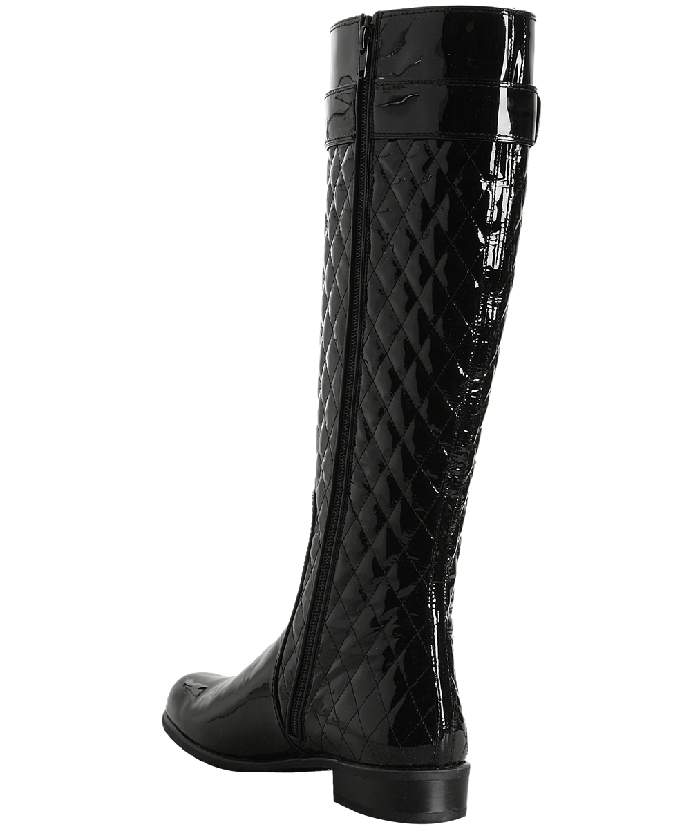 plain black walking boots