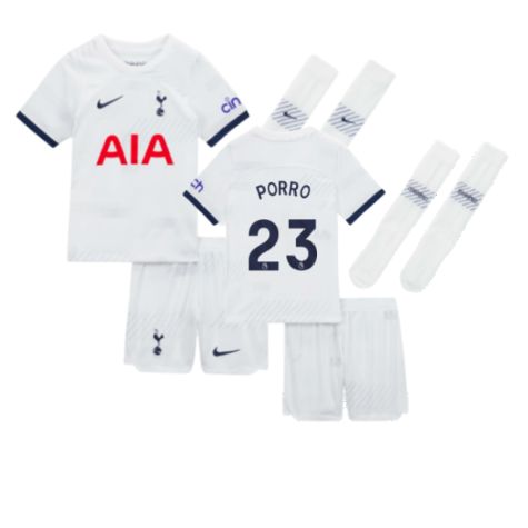 Tottenham Hotspur Pedro Porro 23 Home Shirt Kit Kids & Junior 2023-2024