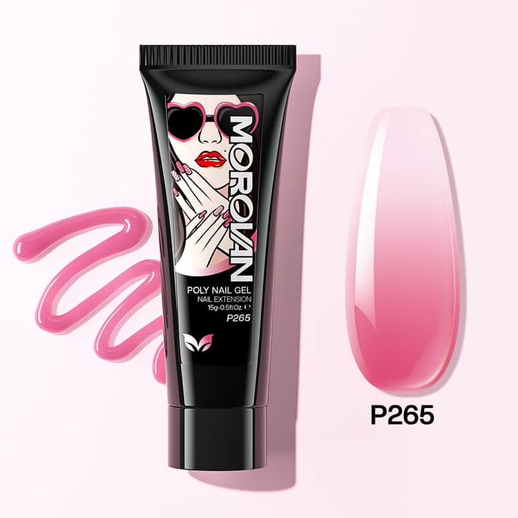 Temperature Color Changing Candy Pink Poly Nail Gel