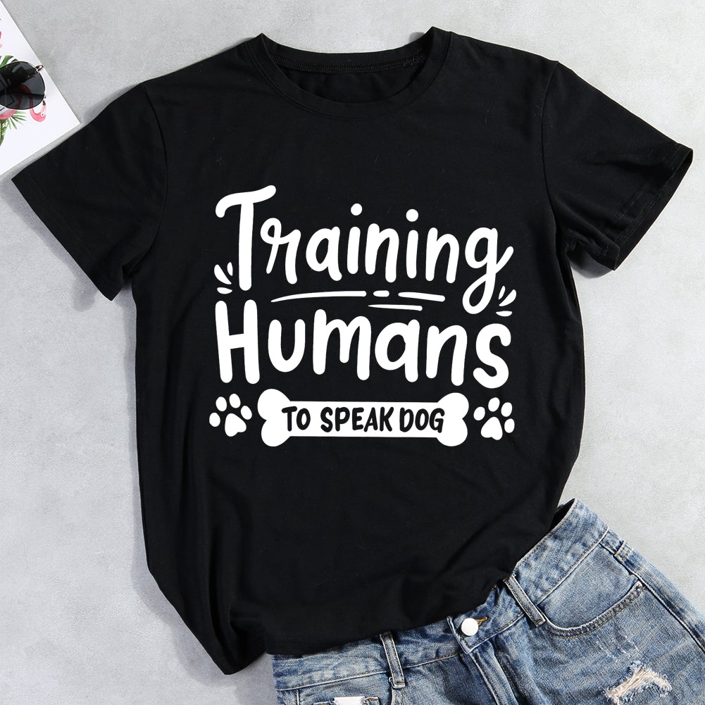 Training Humans To Speak Dog T-Shirt-012848-Guru-buzz