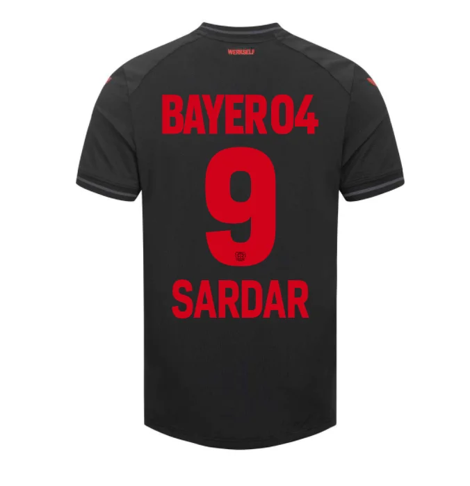 Bayer Leverkusen Sardar Azmoun 9 Home Shirt Kit 2023-2024