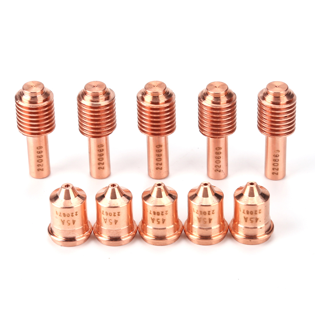 10pcs Plasma Cutter Tip Electrodes Nozzles Kit Air Plasma Cutting Extended, 501 Original
10pcs Plasma Cutter Tip Electrodes Nozzles Kit Air Plasma Cutting Extended, 501 Original