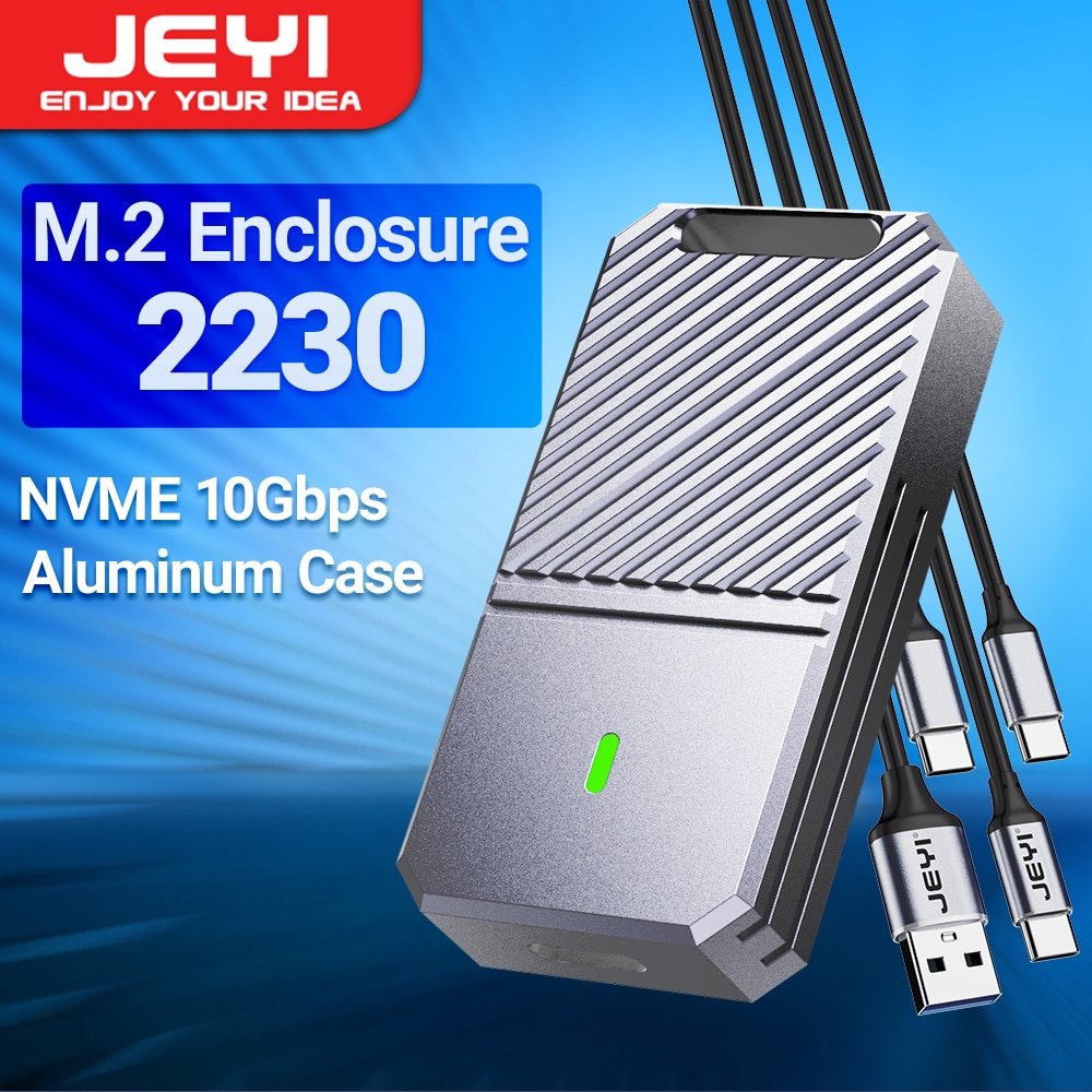 JEYI 40Gbps USB 4.0 M.2 NVMe SSD Enclosure M2 To Type-c 4.0 Solid