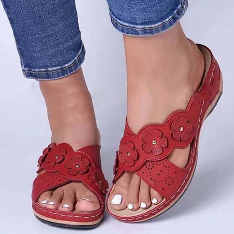 Platform Shoes For Women Slip On Sandals Ladies Slippers VangoghDress