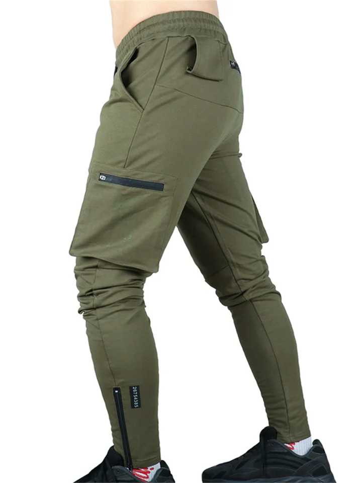 Men's Casual Pants Youth Straight Multi-pocket Camouflage Pants Men's Zipper Small Mouth Sports Pants-JRSEE