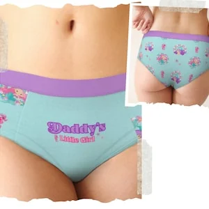 pornhint Pornhint Daddy's Little Girl DDLG Naughty Panties Gift for Submissive, ABDL Little Space Panties, DDlg Clothing Fetish Underwear DDlg Kinky Lingerie