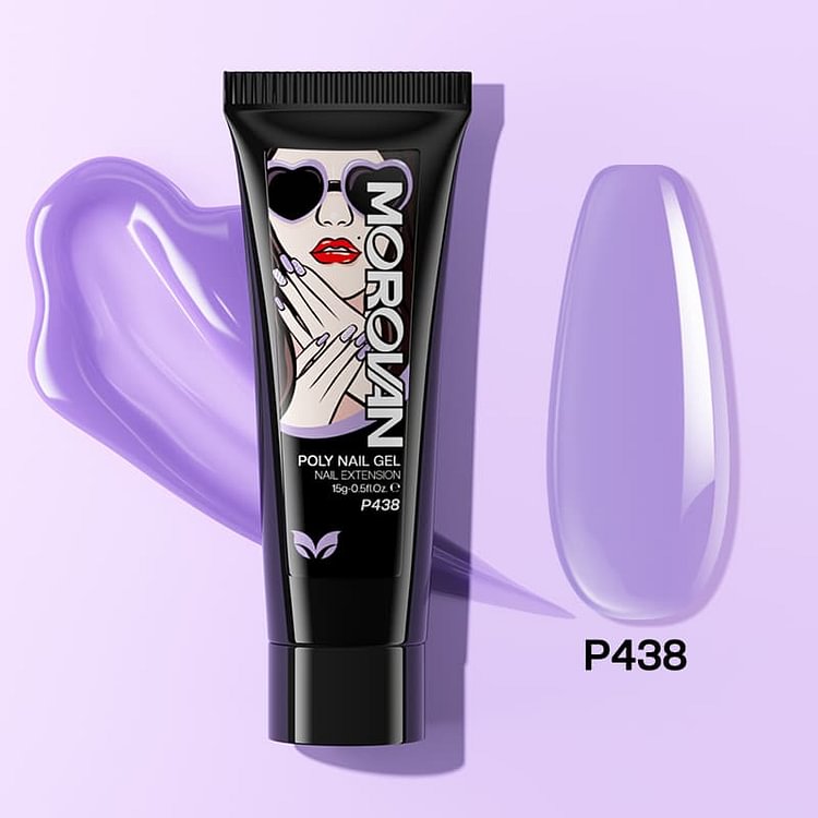 Pale Purple Poly Nail Gel