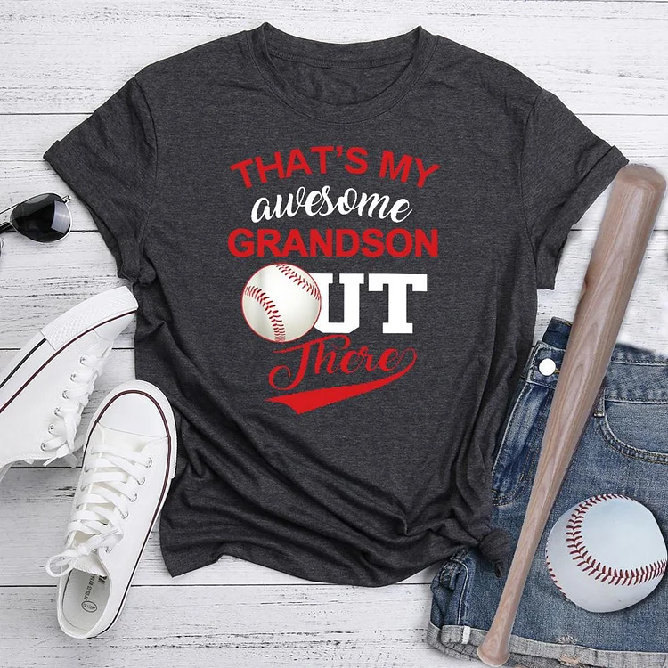 That's My Awesome Grandson Out There T-Shirt Tee -07029