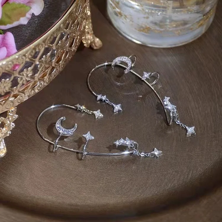 Moon Crystal Ear Clip
