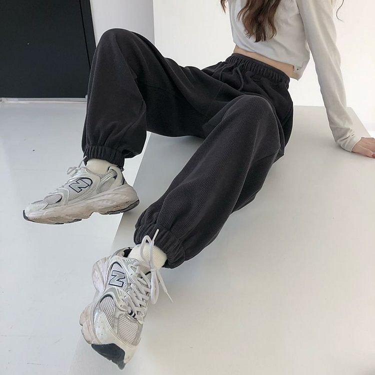 Drawstring Cropped Harem Pants YP2592