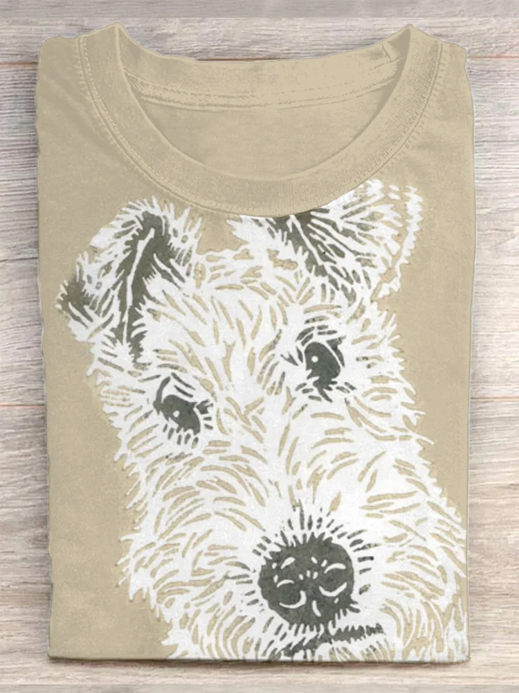 Cute Puppy Vintage Women's T-Shirt