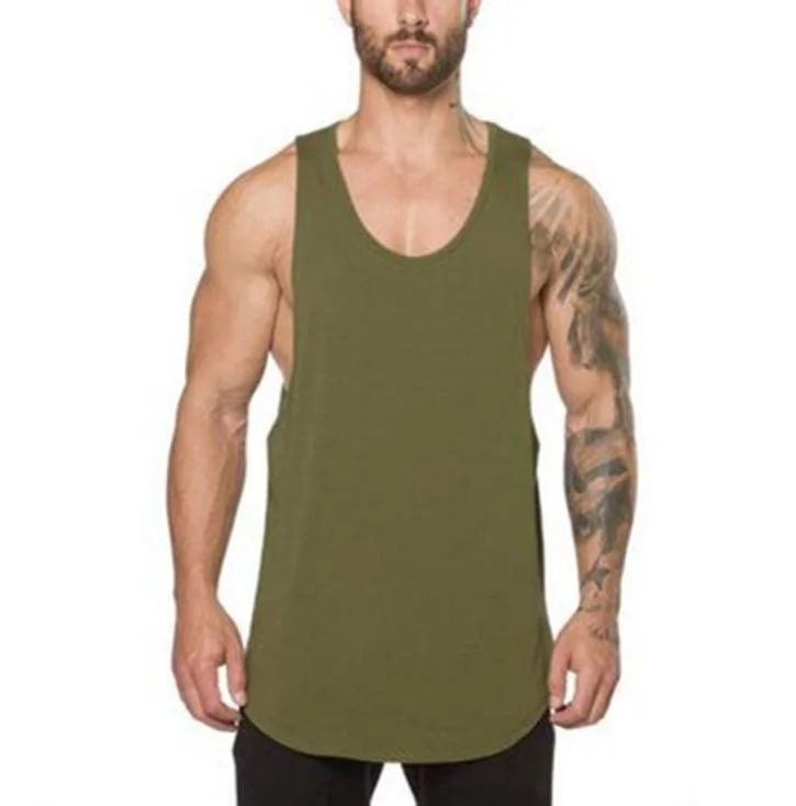 Men's sports vest running fitness sleeveless