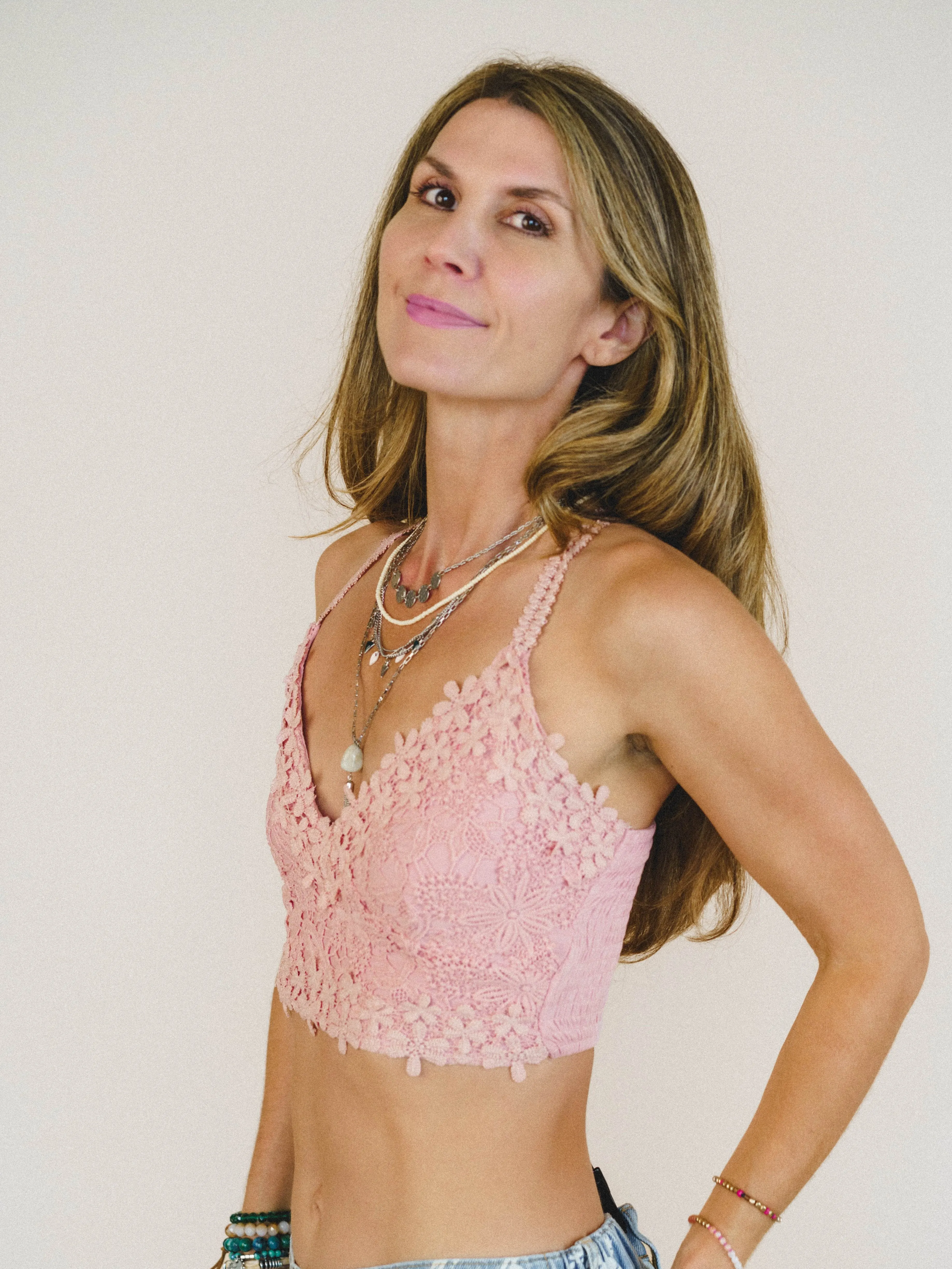 Picking Flowers Bralette - Pink