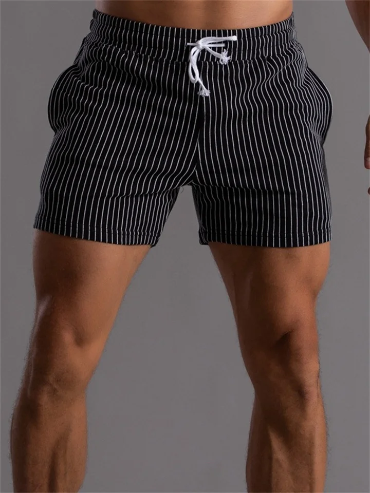 Men's Shorts Chino Shorts Bermuda shorts Work Shorts Workout Shorts Pocket Drawstring Elastic Waist Plain Comfort Breathable Short Sports Outdoor Daily Stylish Casual / Sporty ArmyGreen Black-Cosfine