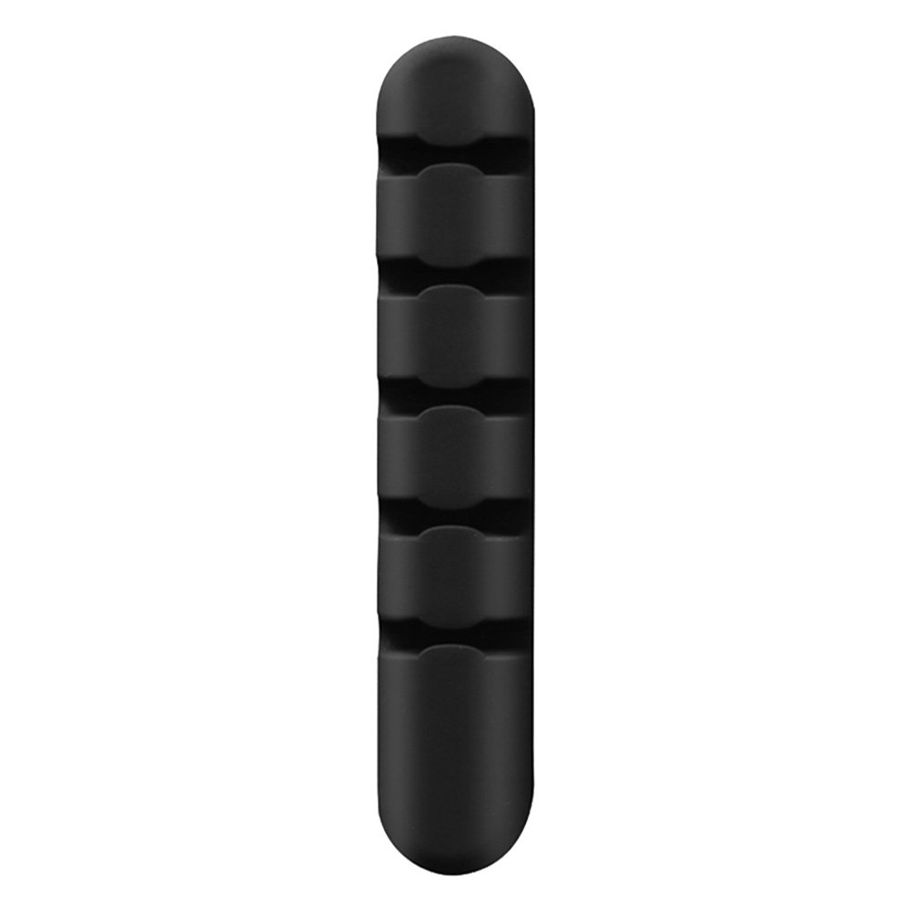 Silicone USB Charger Cable Organizer Desktop Wires Management Winder Holder, Black, 501 Original
Silicone USB Charger Cable Organizer Desktop Wires Management Winder Holder, Black, 501 Original