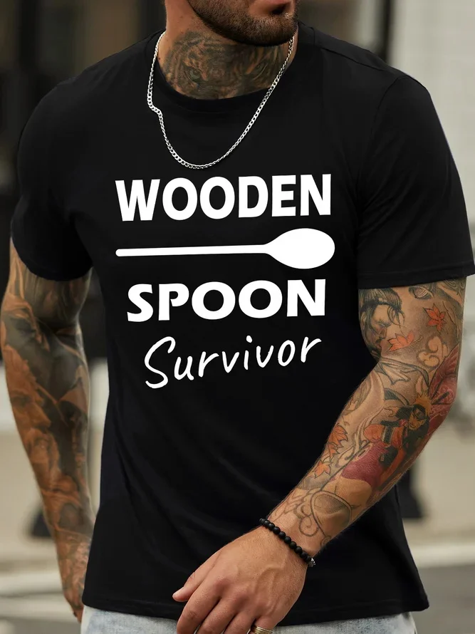 Wooden Spoon Survivor Printed Men's T-shirt