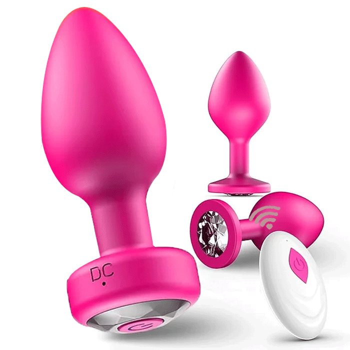 Pinkly - Vibrating Butt Plugs with 10 Vibration Modes, 3PCS Beginner Friendly Anal Toys for Enhanced Pleasure By Rose Toy
