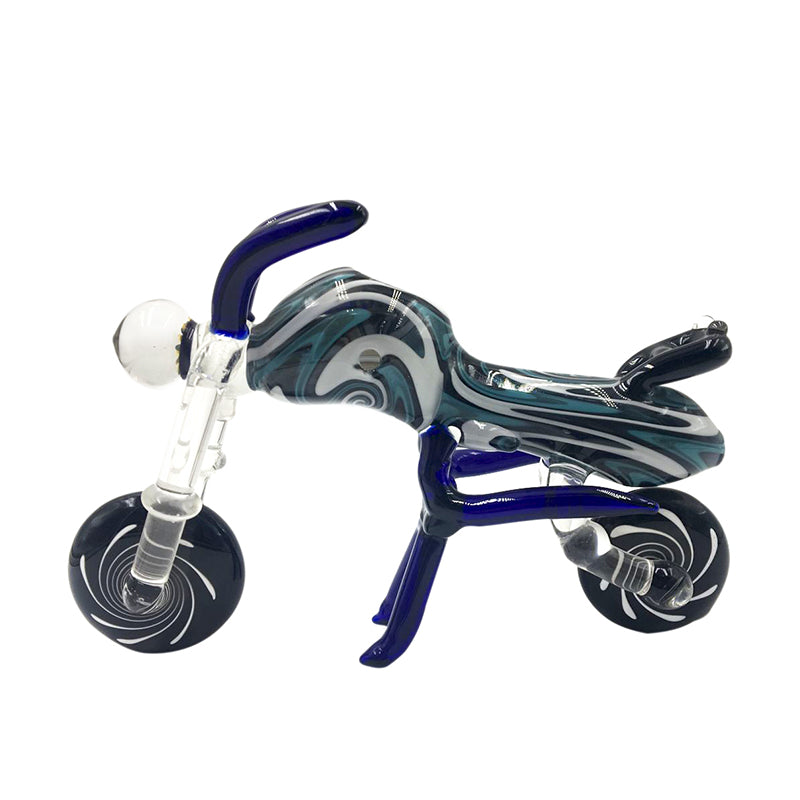 Prince Motorcycle Handicraft Unique Glass Hand Pipe