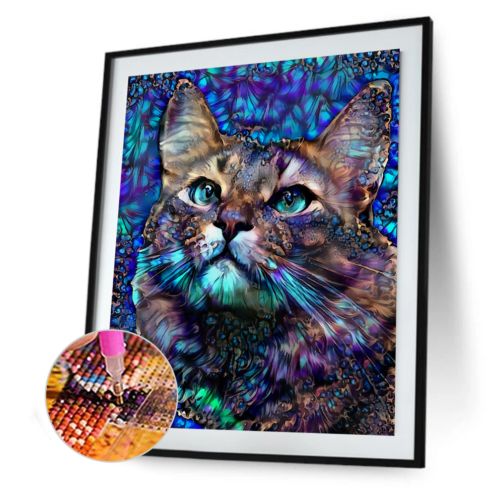 (Multi-Size) Blue Cat - Round/Square Drill Diamond Painting, Round diamond 30*40cm, 501 Original
(Multi-Size) Blue Cat - Round/Square Drill Diamond Painting, Round diamond 30*40cm, 501 Original