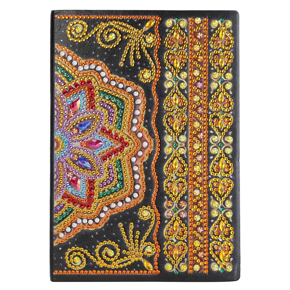 Mandala-DIY Creative Diamond 50 Pages A5 Notebook, 501 Original