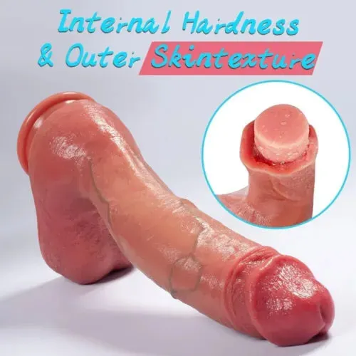 pornhint Pornhint Realistic Cock Uncut Suction Cup Dildo Foreskin Lifelike Penis Women Sex Toys US
