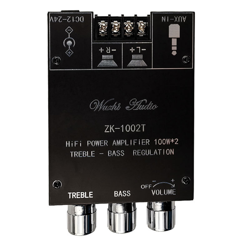ZK-1002T Bluetooth-Compatible Amplifier HIFI 2.0 Channel 100Wx2 Audio Board, 501 Original
ZK-1002T Bluetooth-Compatible Amplifier HIFI 2.0 Channel 100Wx2 Audio Board, 501 Original