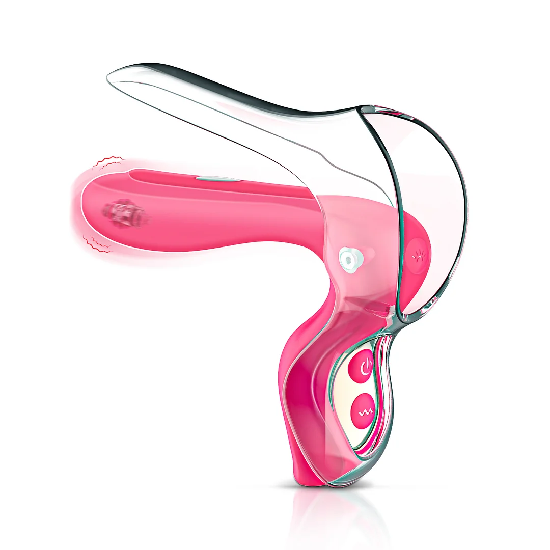 2 In 1 10 Frequency Wearable Vibrator Vaginal Dilator - Rose Toy
