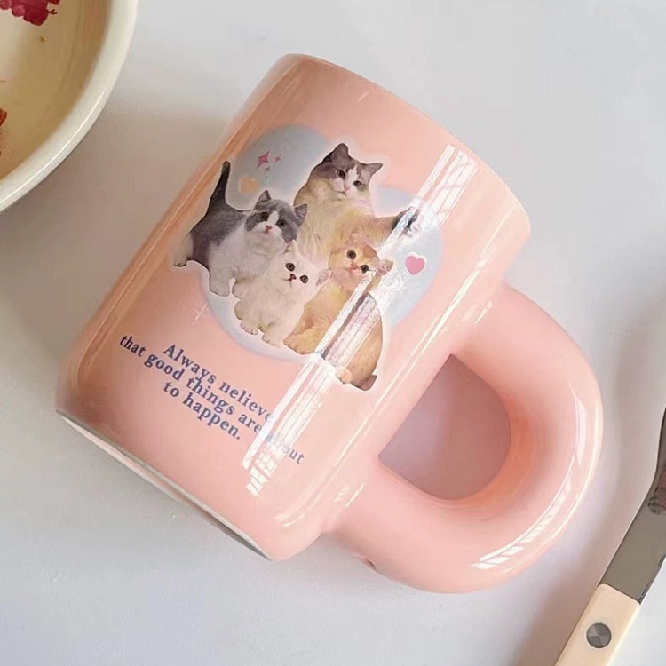 Pink Kitty Mug