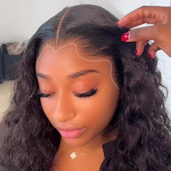 M-Shaped Hairline Deep Wave HD Lace 13x6 Frontal Wig Lagos Hairline Wigs