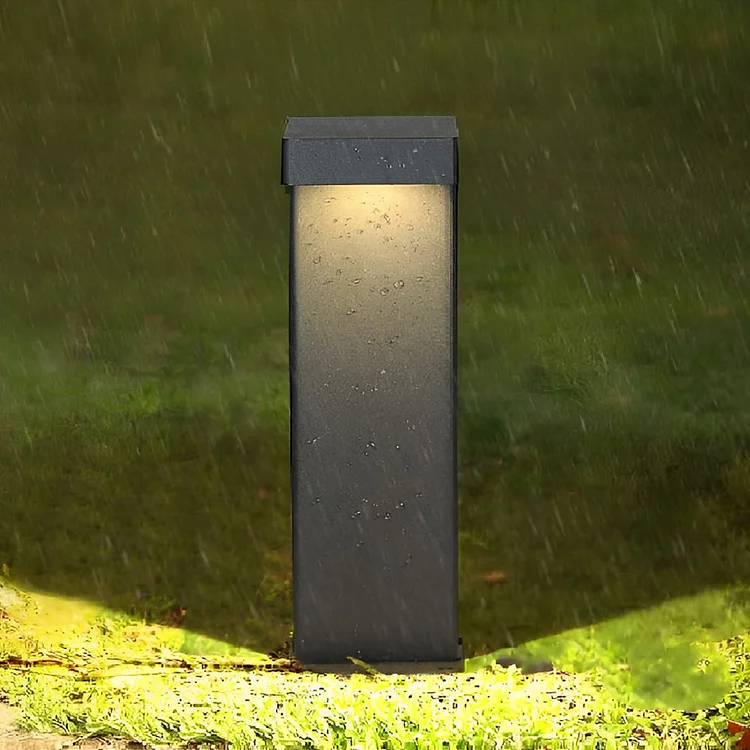 Minimalist Waterproof LED Black Modern Outdoor Solar Path Lights Lawn Lights - Appledas