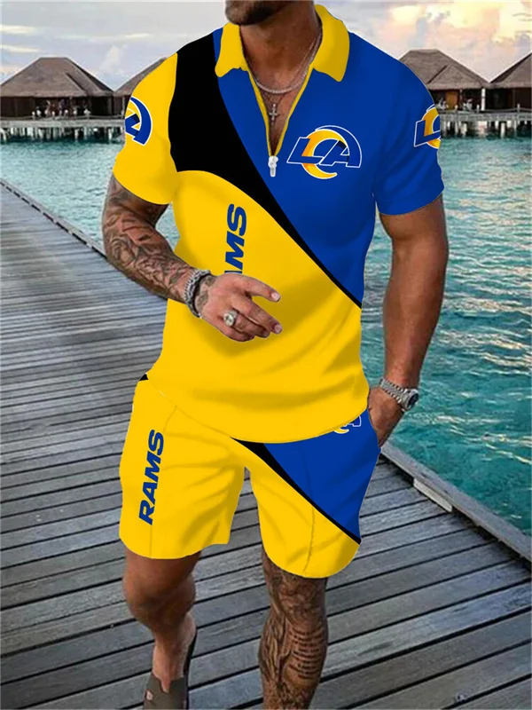 Los Angeles Rams
Limited Edition Polo Shirt And Shorts Two-Piece Suits
