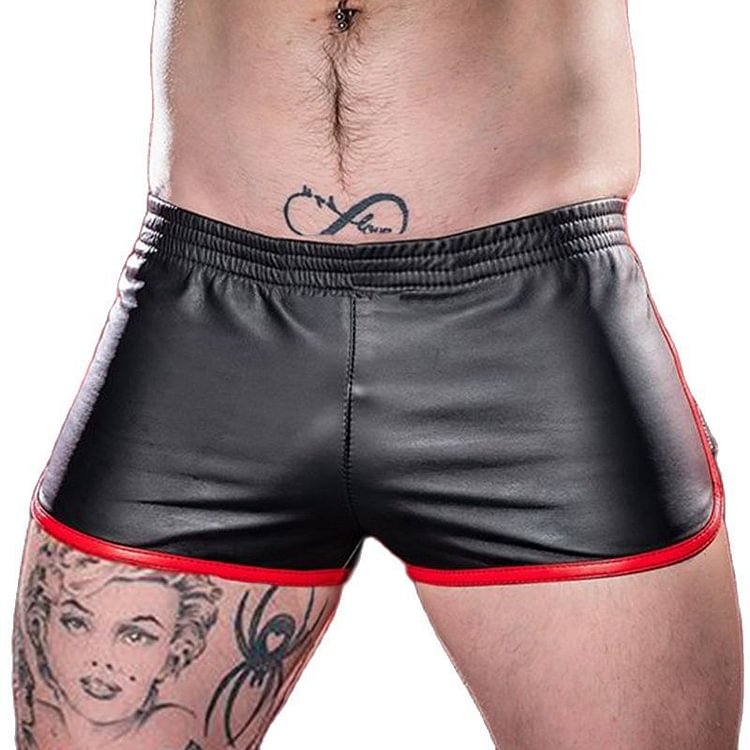 Sexy Home Party Nightclub Leather Shorts