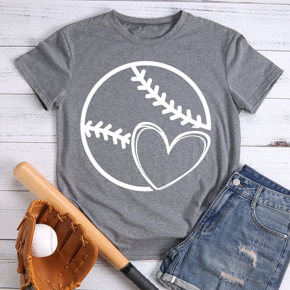 Baseball love heart T-Shirt Tee -00091-Guru-buzz