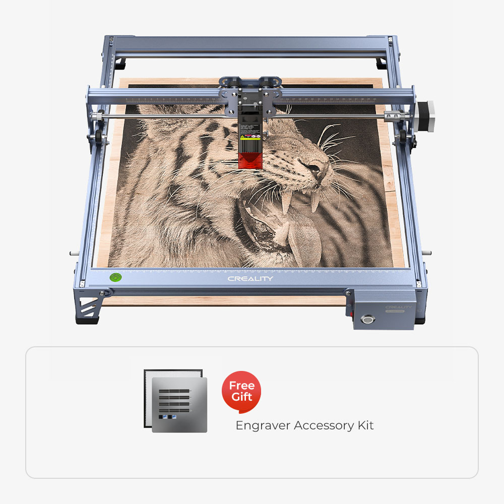 Creality Laser Engraver, 7.5W Laser Cutter Engraving Machine,  High Accuracy 10000mm/min Speed DIY Laser Engraving Machine,CNC Machine and Laser  Engraver for Wood and Metal,Paper, Acrylic,Glass