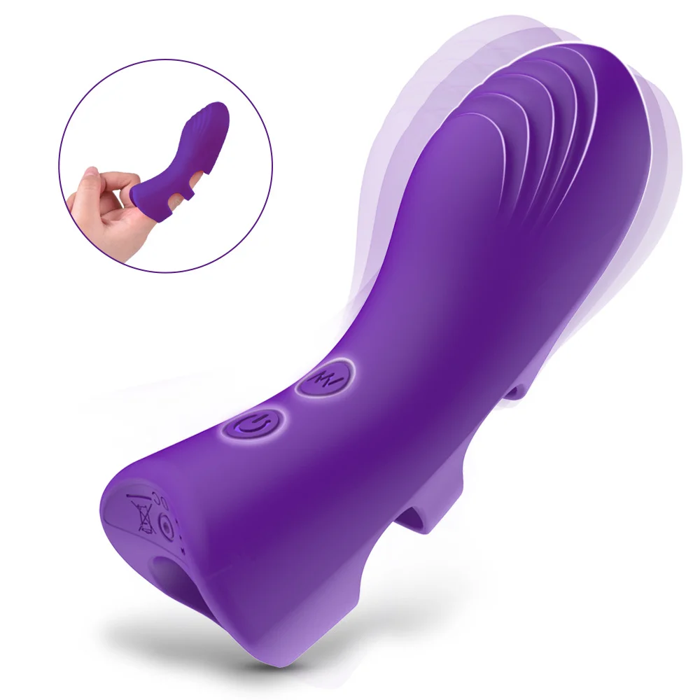 Finger Vibrator Orgasm Massage Clit G-spot Stimulation - Rose Toy