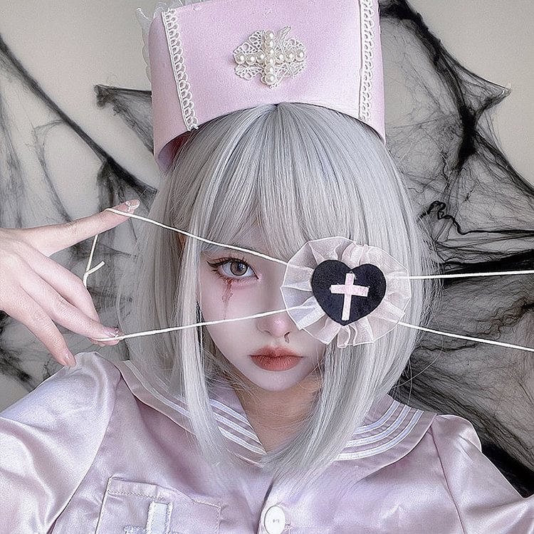 Kim Angel Harajuku Lolita Bobo Silver Wig ON276