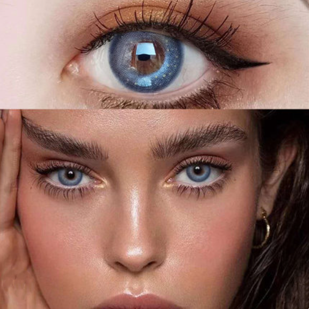 Princess Idol Soft Blue Colored Contact Lenses Contacts BE1183