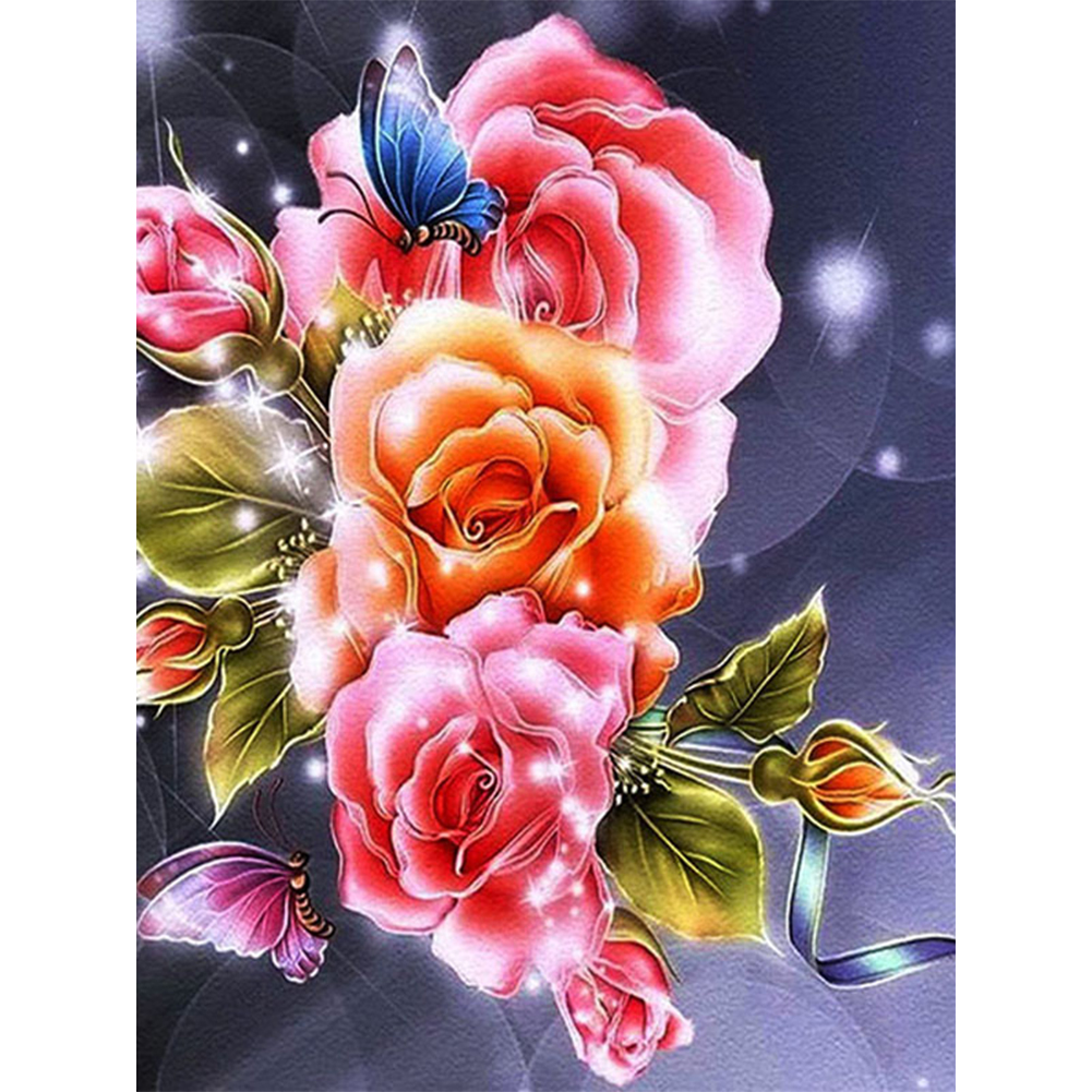 (Multi-Size) Butterfly Flowers - Round/Square Drill Diamond Painting, Square diamond 40*50cm, 501 Original
(Multi-Size) Butterfly Flowers - Round/Square Drill Diamond Painting, Square diamond 40*50cm, 501 Original