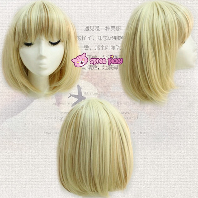 Glod/Blonde Short Bobo Wigs SP153008