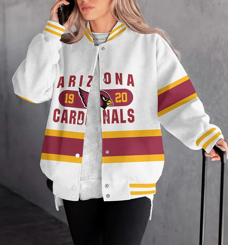 Arizona Cardinals Women Limited Edition   Full-Snap  Casual Jacket
