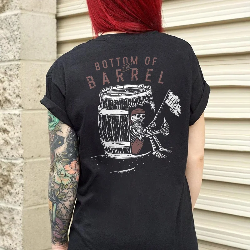 Bottom Of The Barrel Printed Women's T-shirt