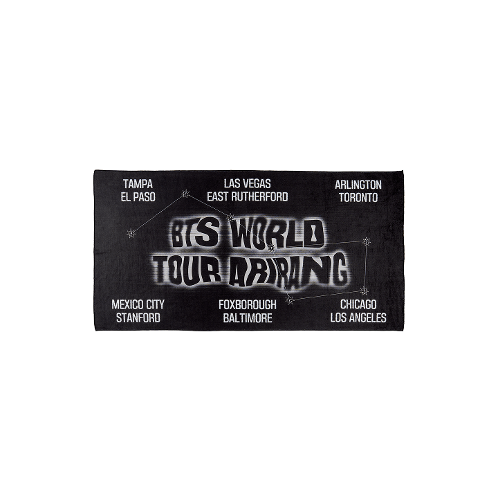 BTS World Tour Towel US Ver. | Concert Cotton Hand Towel