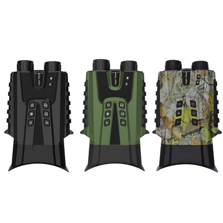 BekinTek Full Color Night Vision Binoculars NVG Infrared Goggles Digital Telescope Full Dark Observing Scope Backlit Buttons LED Light 5200mAh Rechargeable Battery 7x IR Adjustment 8x Zoom 2.5K Video Playback 3 Inches Large HD Screen with 32G TF Card