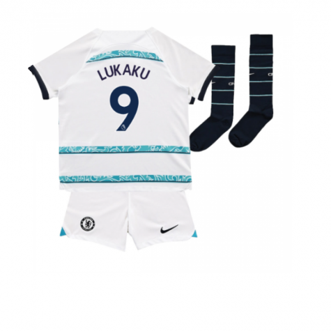 Chelsea Romelu Lukaku 9 Away Shirt Kids & Junior Minikit 2022-2023