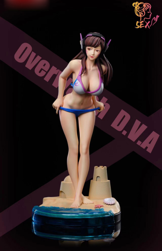 d.va sex doll 1/4 & 1/6 Scale Beach Series Swimsuit D.Va - Overwatch Resin Statue