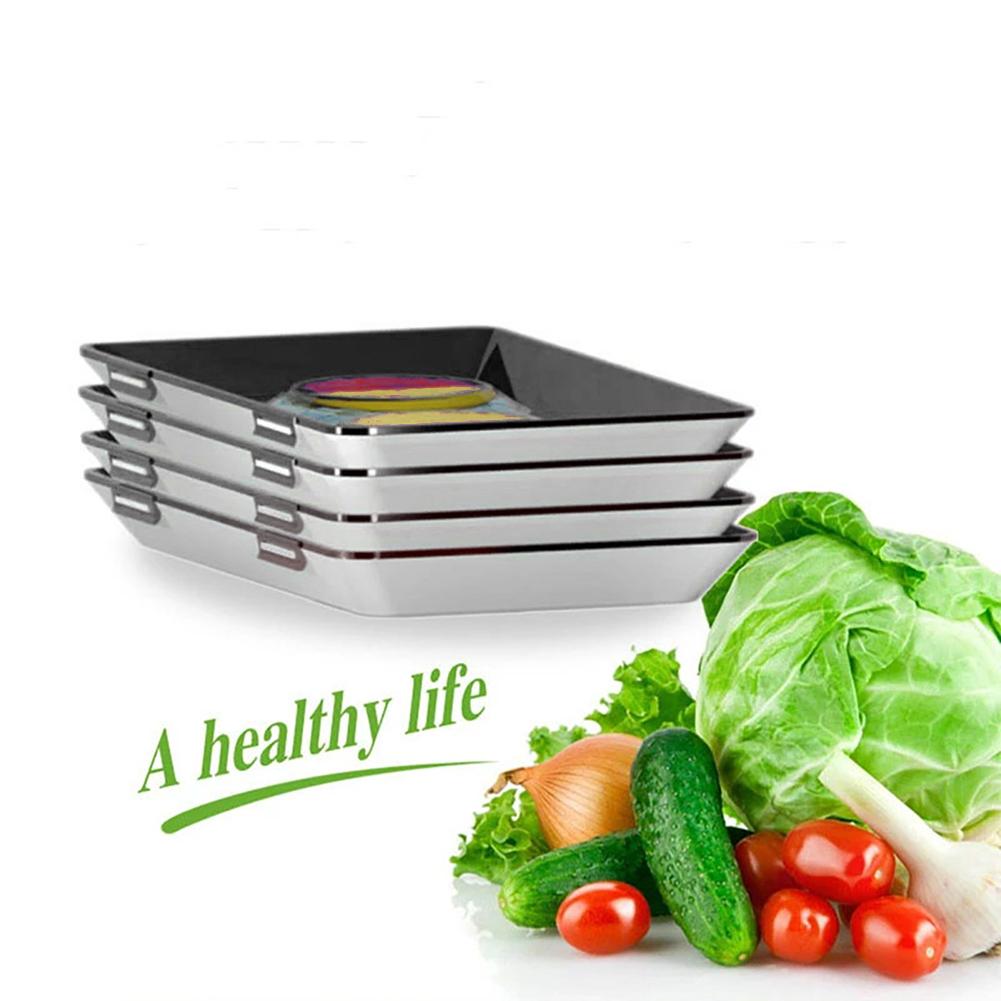 Food Preservation Tray Plastic Food Fresh Storage Plates Container (Black), 501 Original
Food Preservation Tray Plastic Food Fresh Storage Plates Container (Black), 501 Original